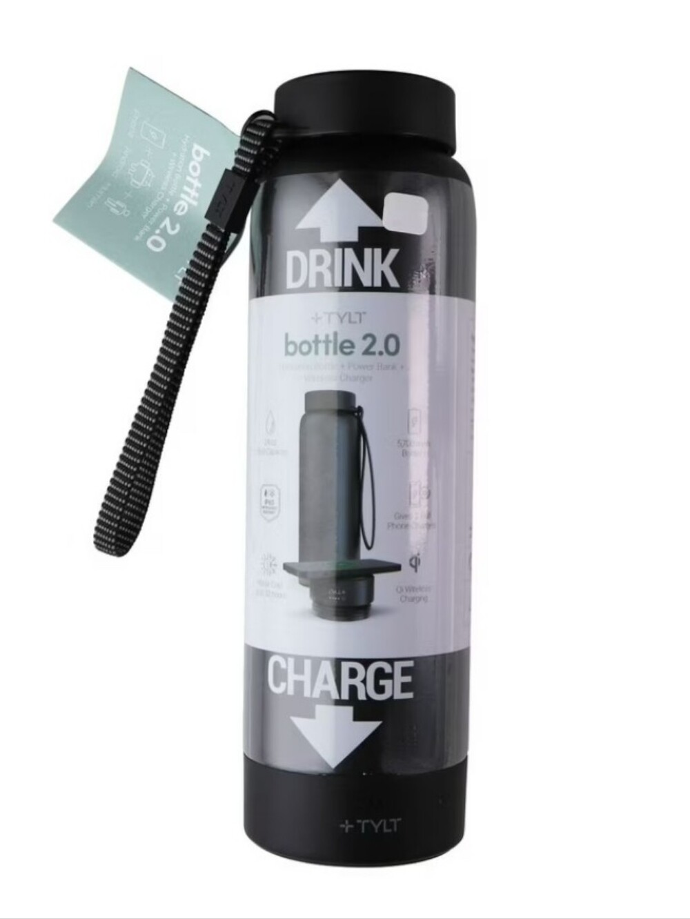 TYLT Hydration Bottle + Bluetooth Speaker
